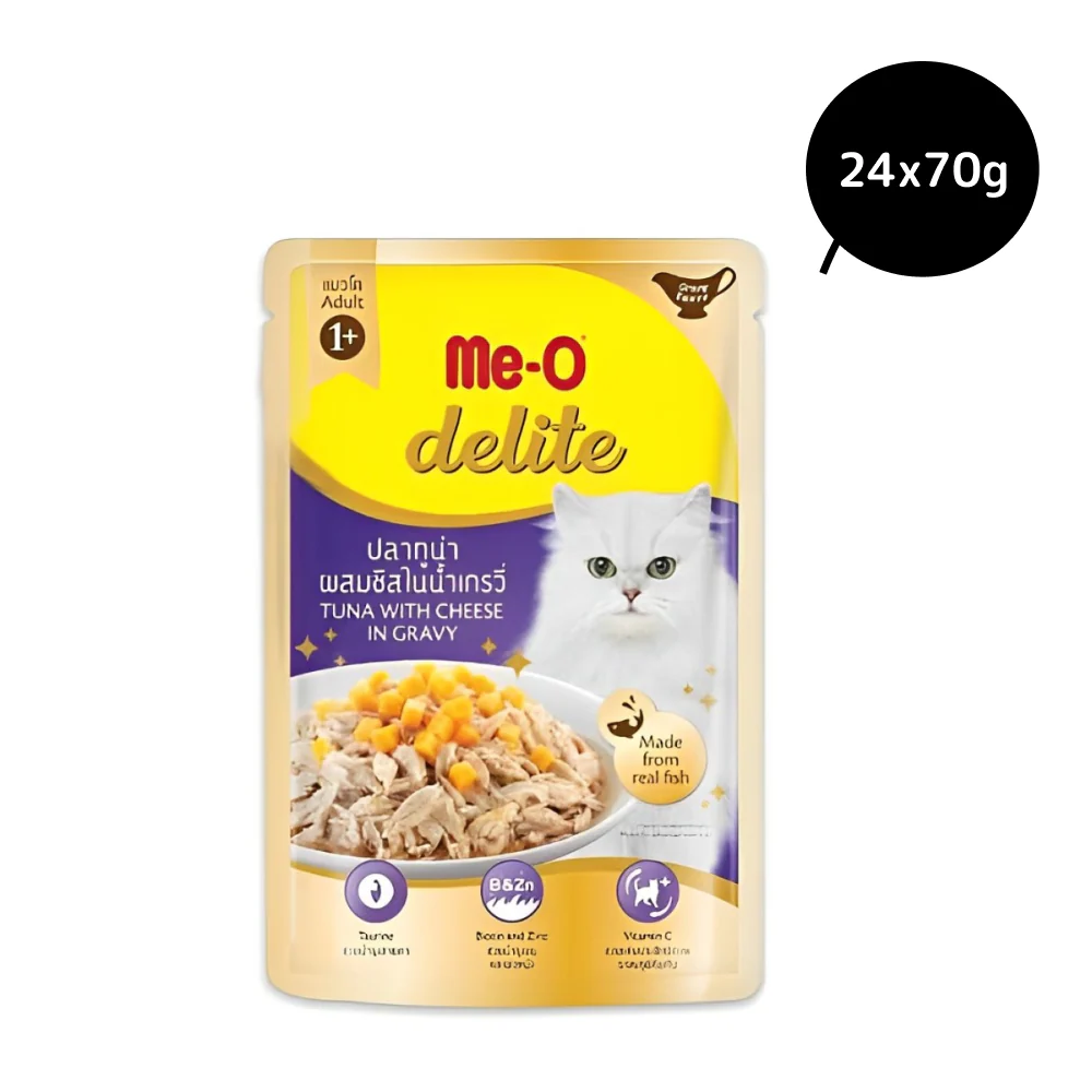 Me O Delite Tuna with Cheese in Gravy Cat Wet Food - Runbopad