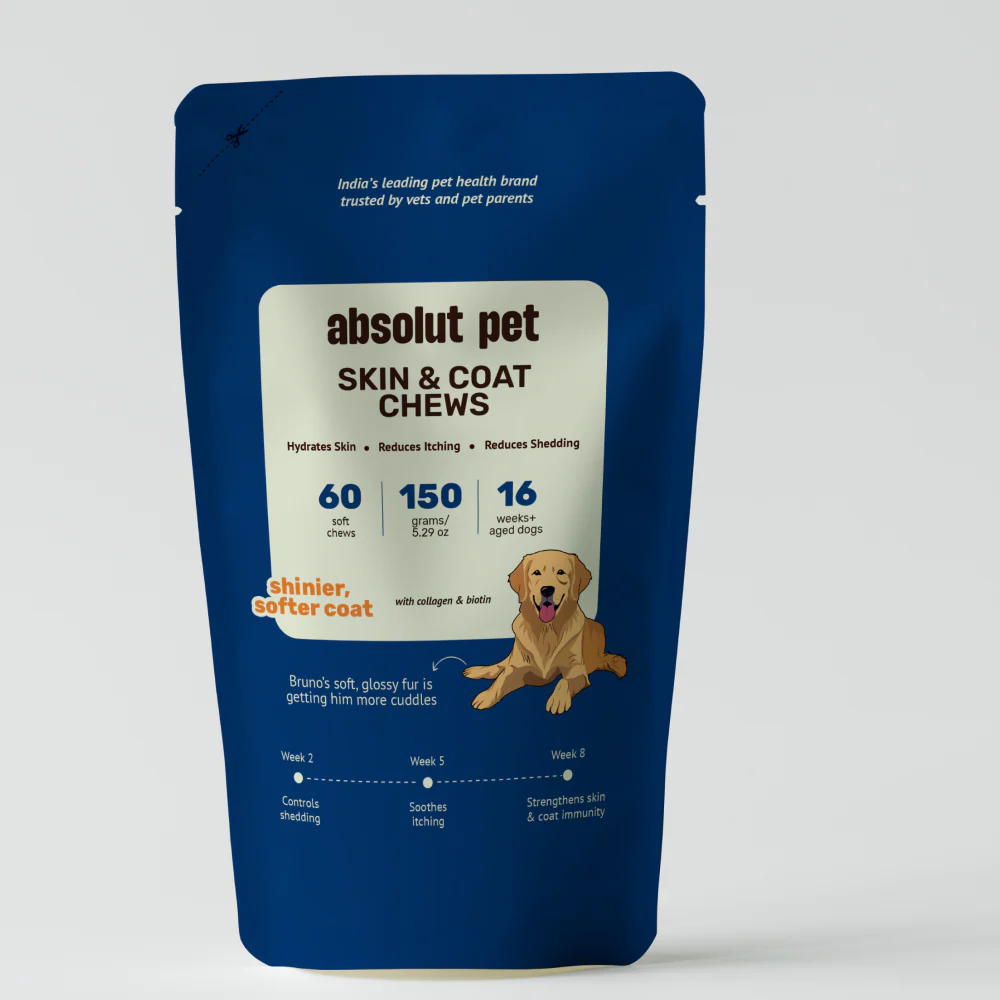 Absolut Pet Skin & Coat with Collagen and Biotin Dog Supplement - Runbopad