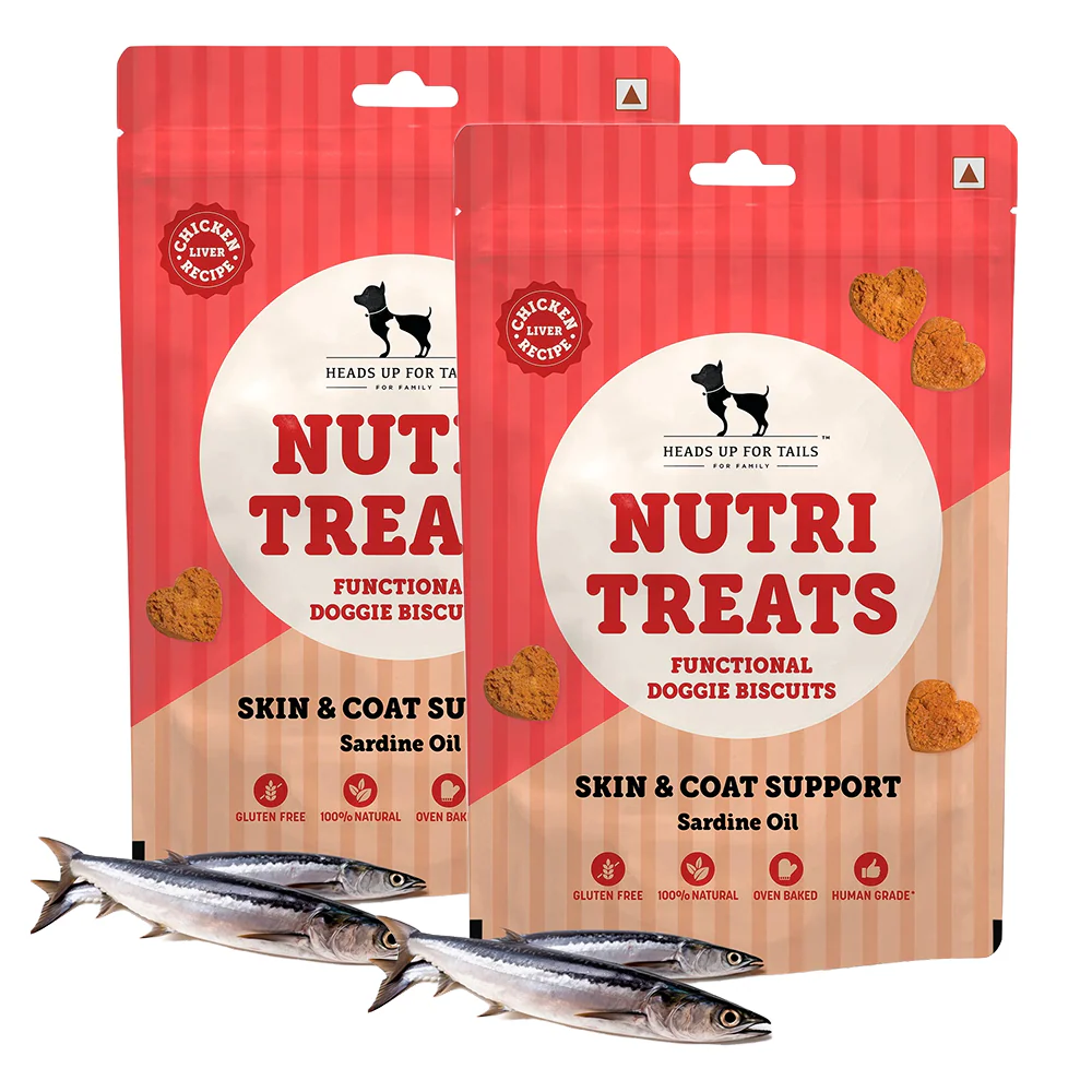 HUFT Gluten Free Nutri Chicken Liver Recipe Skin & Coat Support Dog Treats - Runbopad