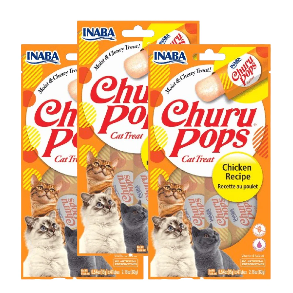 INABA Churu Pops Chicken Flavour Cat Treat - Runbopad