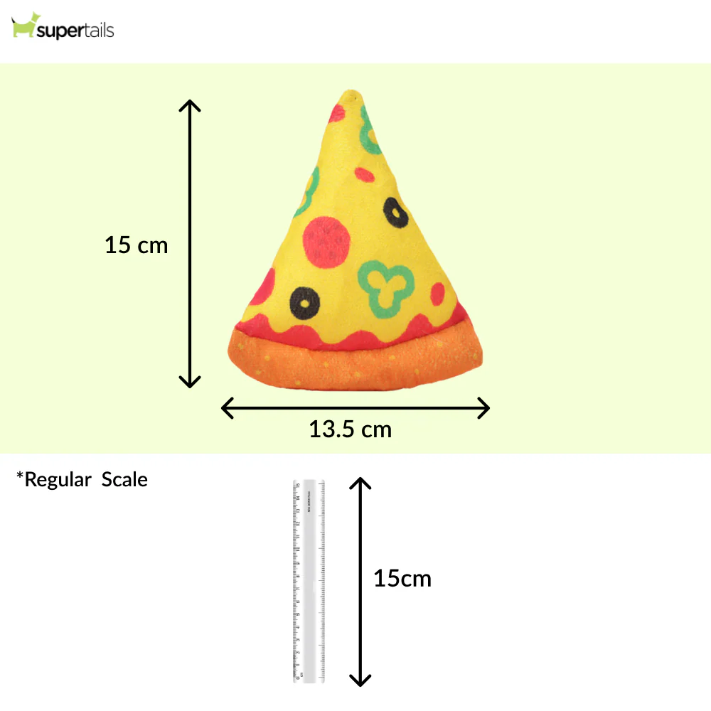 Skatrs Pizza Plush Toy for Dogs and Cats - Runbopad