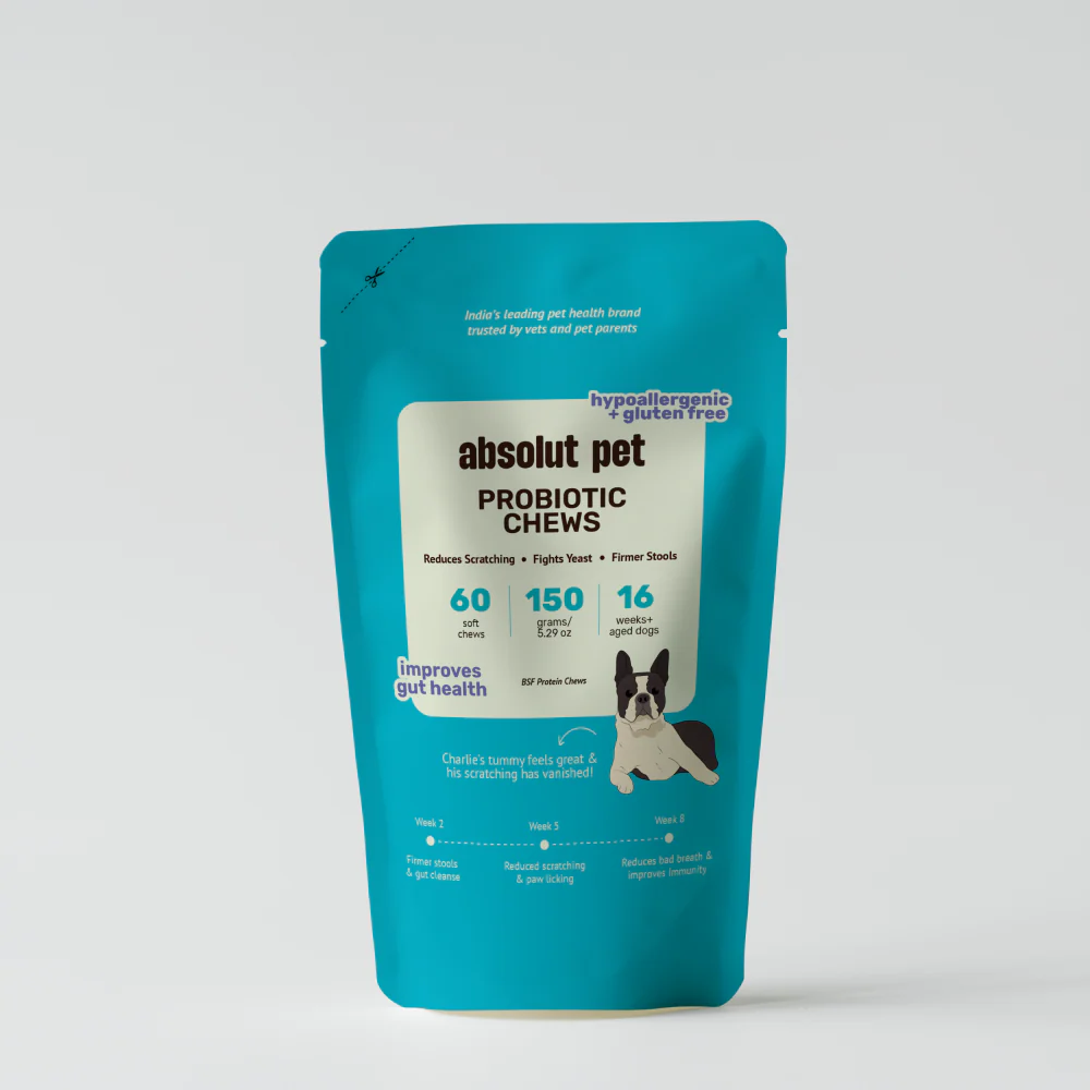 Absolut Pet Probiotics Hypoallergenic Gut Health Dog Supplement - Runbopad