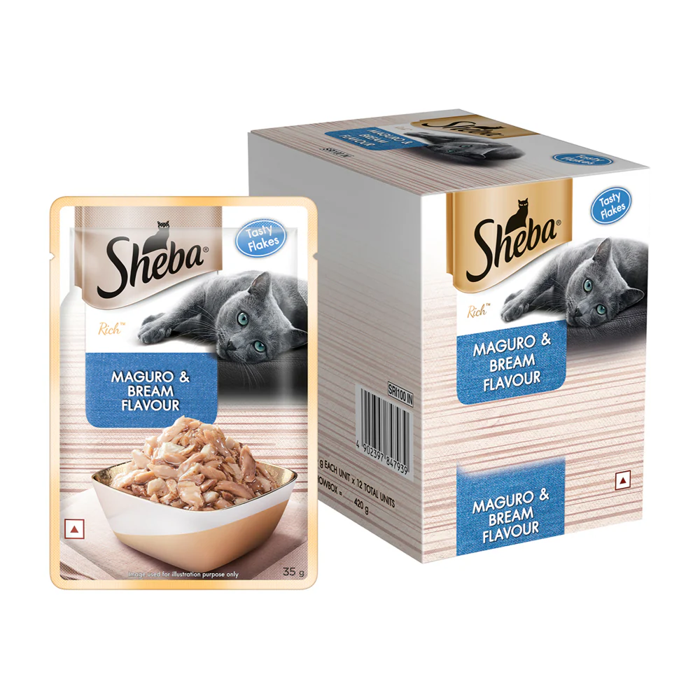 Sheba Maguro & Bream Fish Mix Premium Cat Wet Food - Runbopad