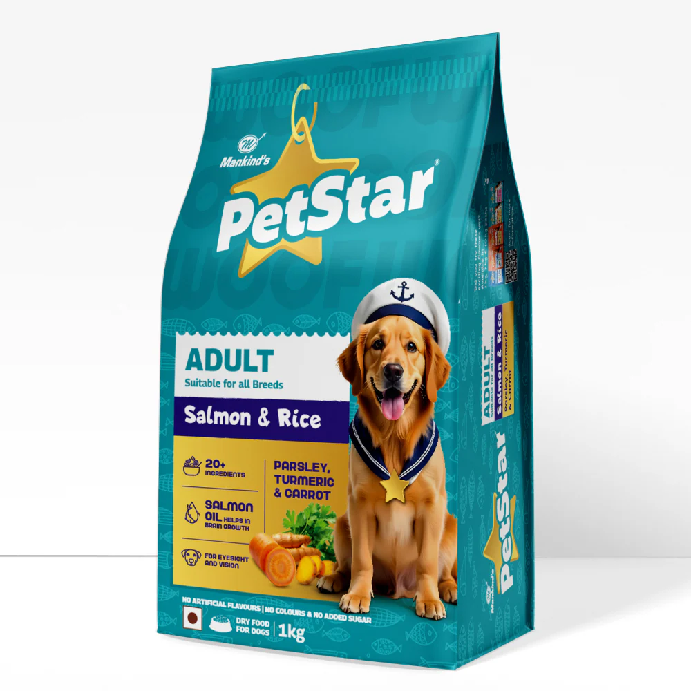 Mankind Petstar Salmon & Rice Dog Dry Food - Runbopad