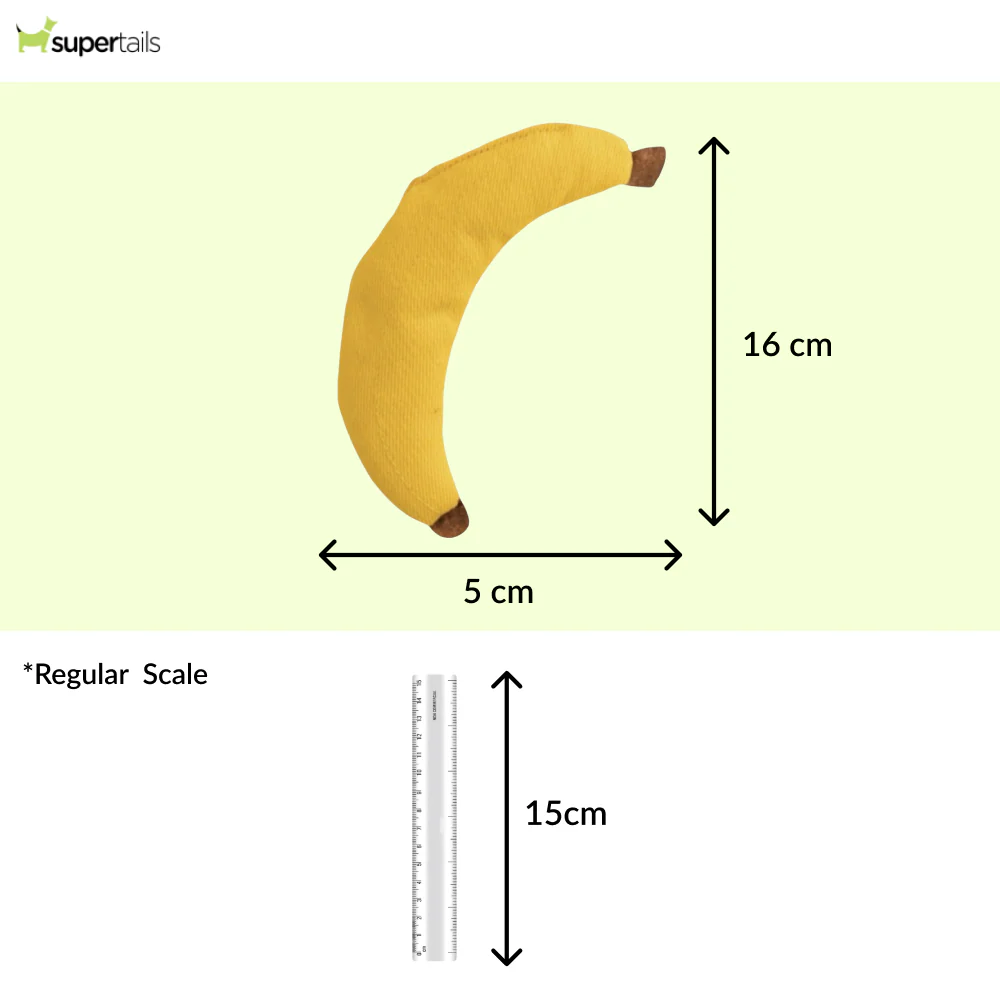 Talking Dog Club Bananas with 100% Catnip Toy for Cats (Yellow) - Runbopad