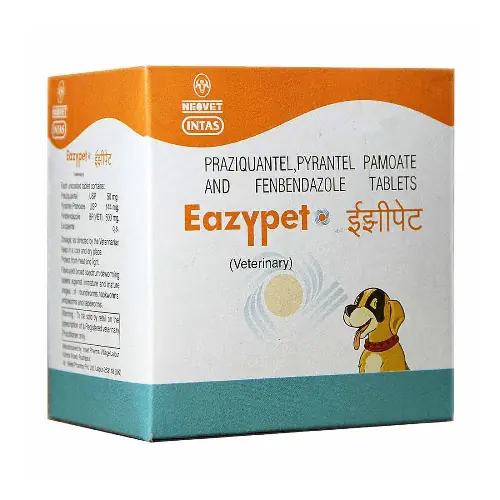 Intas Eazypet Dog Deworming Tablet (10 tablets) and Intas Pomisol Ear Drops for Dogs & Cats (15ml) Combo - Runbopad
