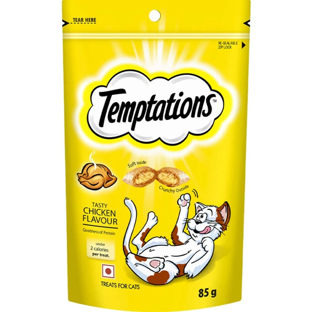Temptations Tasty Chicken Flavour Cat Treats - Runbopad