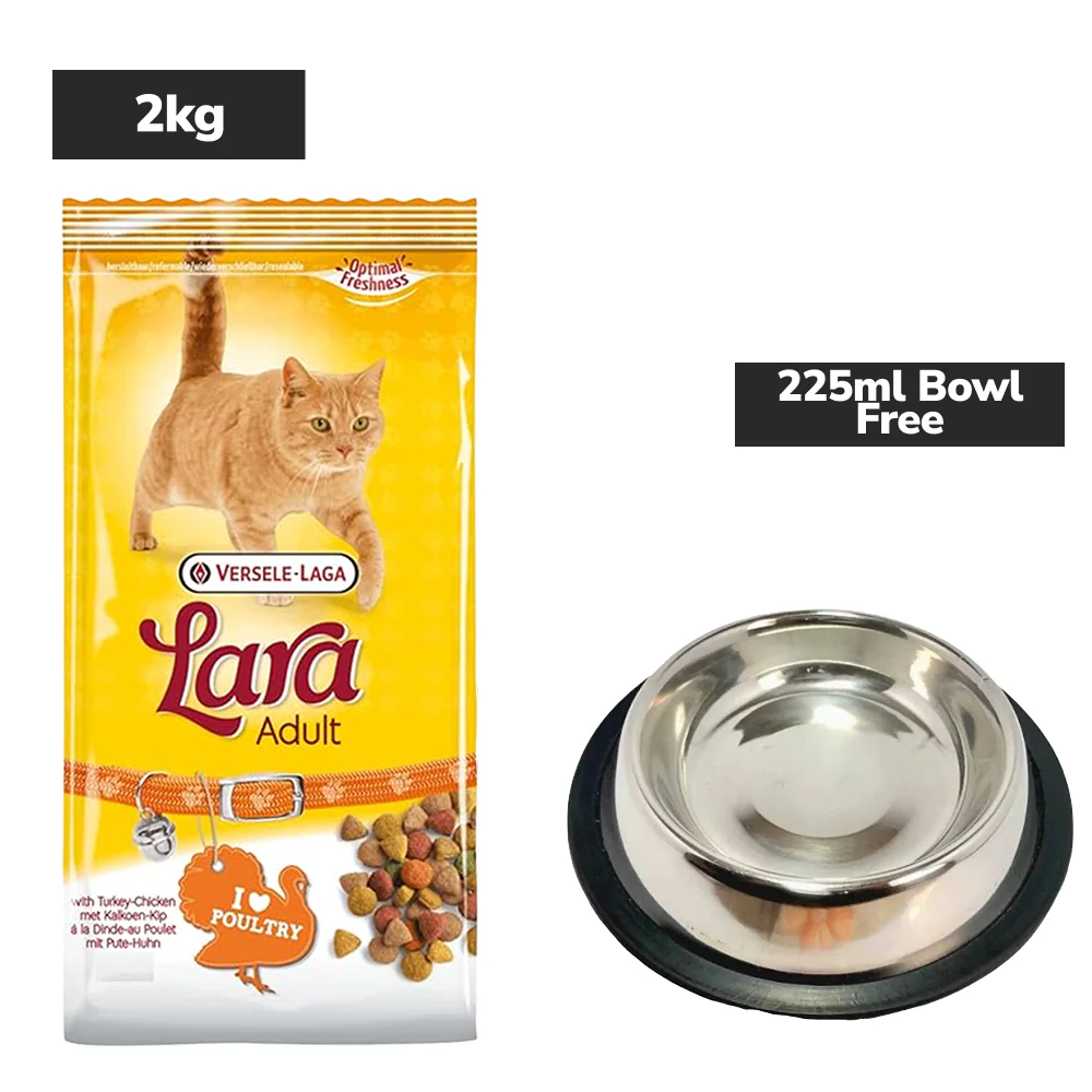 Versele Laga Lara Turkey & Chicken Adult Cat Dry Food - Runbopad