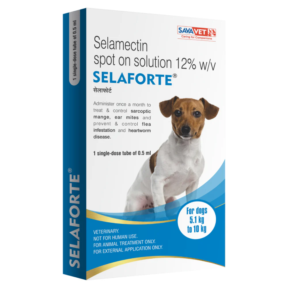 Savavet Selaforte (Selamectin) Tick and Flea Control Spot On for Dogs - Runbopad
