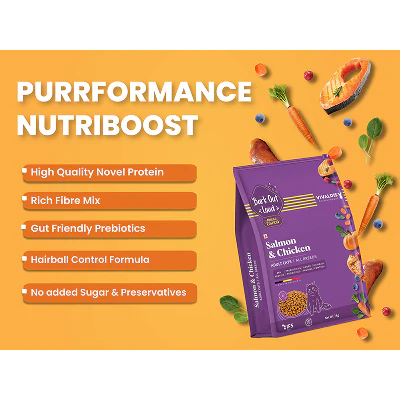 Bark Out Loud Salmon and Chicken Adult Cat Dry Food - Runbopad