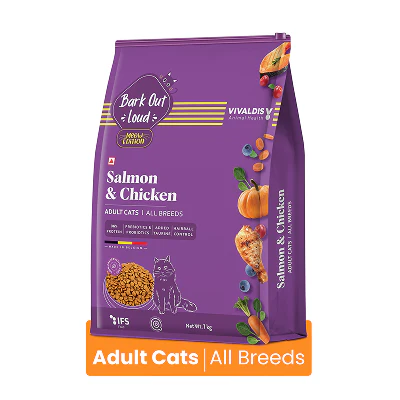 Bark Out Loud Salmon and Chicken Adult Cat Dry Food - Runbopad