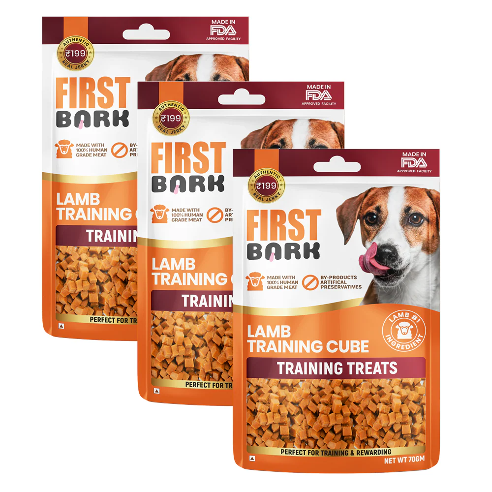 First Bark Lamb Training Cubes Jerky Dog Treat - Runbopad