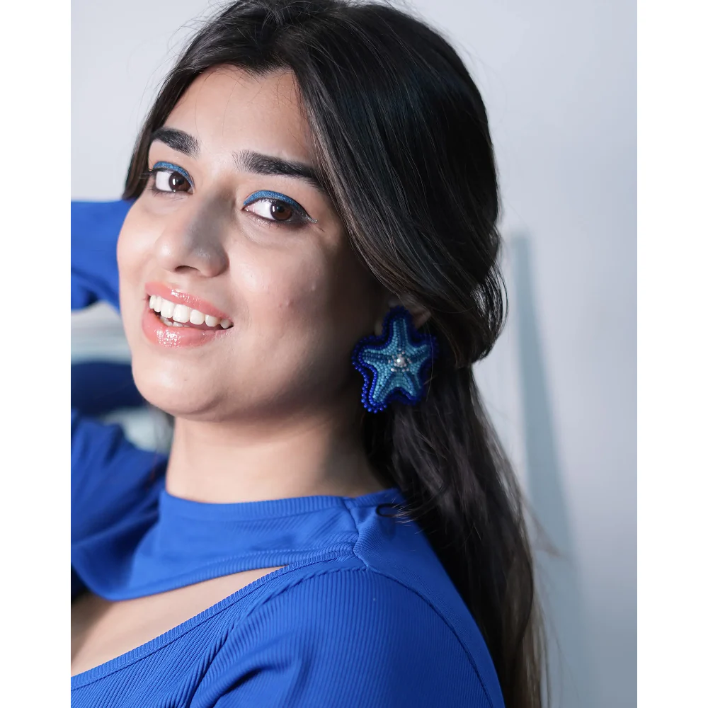 Jenni & Janki Handcrafted Miyuki Star Machhli Earrings - Runbopad