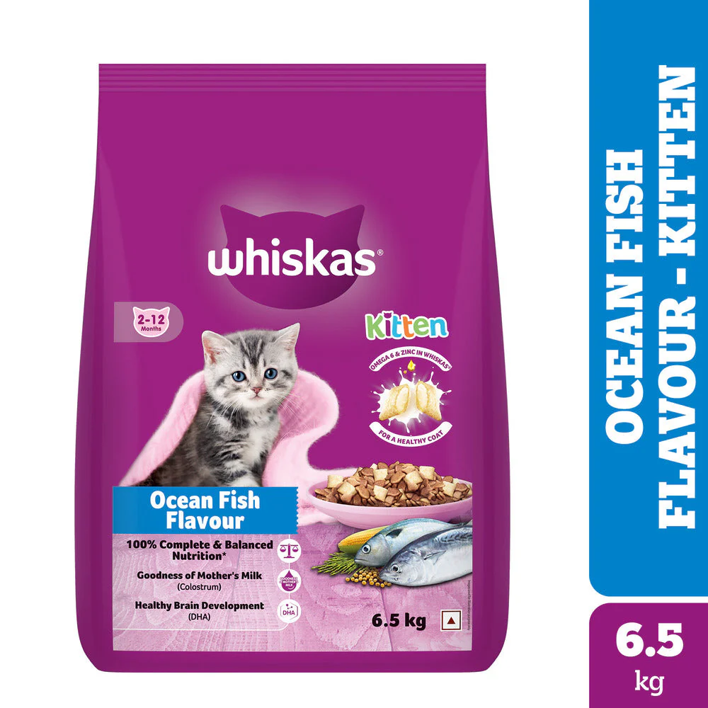 Whiskas Ocean Fish Kitten/Mother and Baby Cat Dry Food - Runbopad