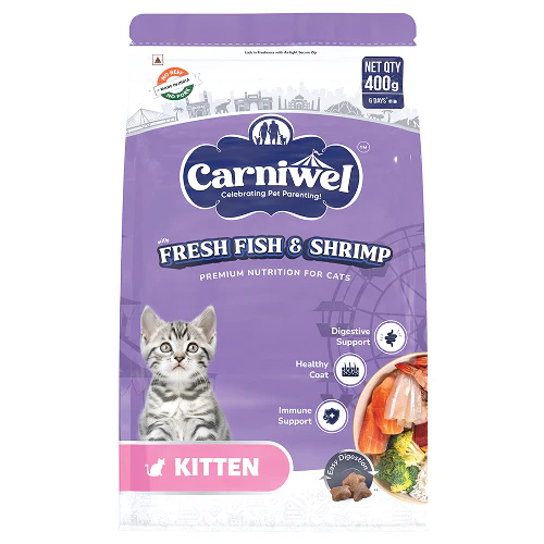 Carniwel Fresh Fish and Shrimp For Kitten Cat Dry Food - Runbopad