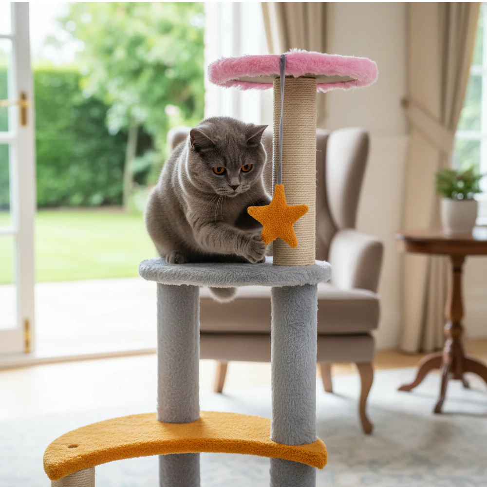 Skatrs Starry Sky Cat Tree for Cats - Runbopad