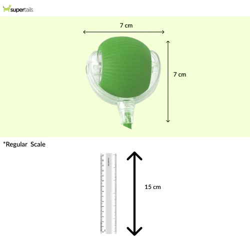 Talking Dog Club Automatic Rotating Interactive LED Ball for Cats, Kittens and Puppies (Green) - Runbopad