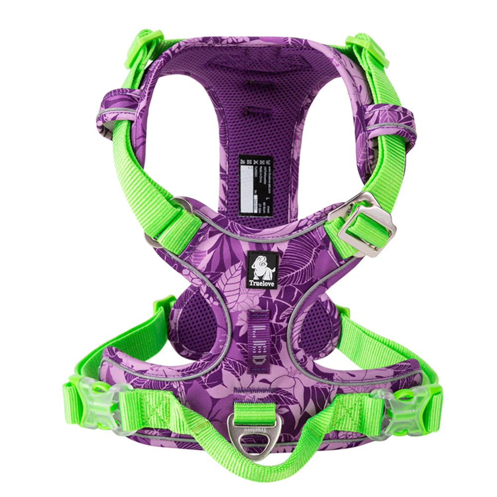 Truelove No Pull Special Edition Harness for Dogs (Camouflage Purple) - Runbopad