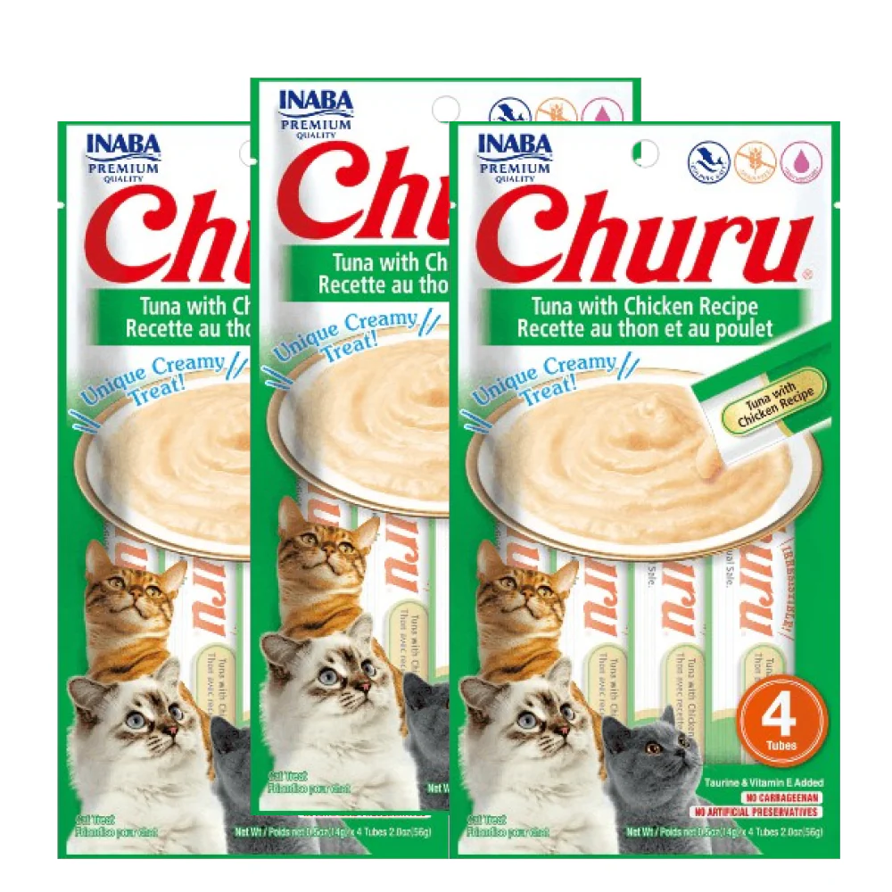 INABA Churu Tuna with Chicken Creamy Cat Treats - Runbopad