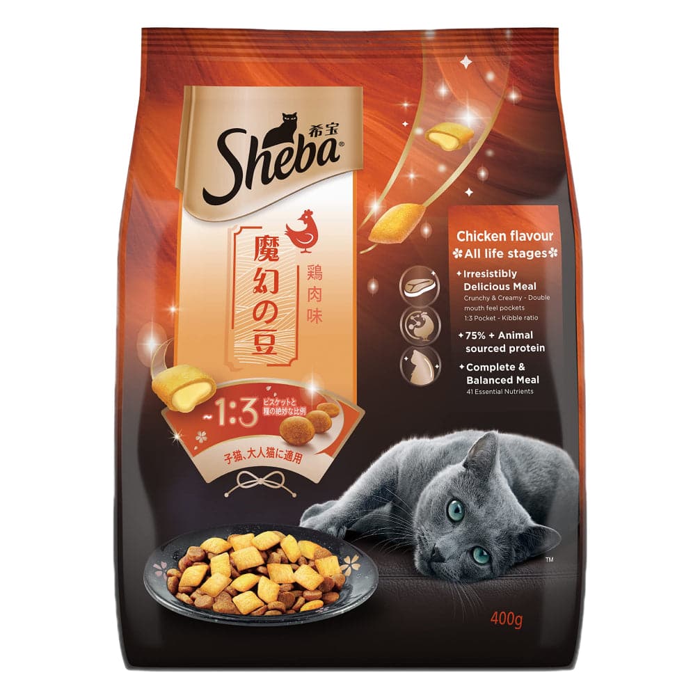 Sheba Chicken Flavour Irresistible All Life Stage Cat Dry Food - Runbopad