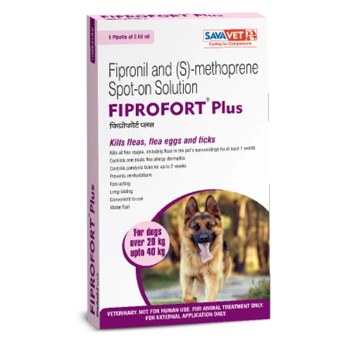 Savavet Fiprofort Plus Spot-On for Dogs Upto 10 kg and 20 to 40 kg Combo - Runbopad