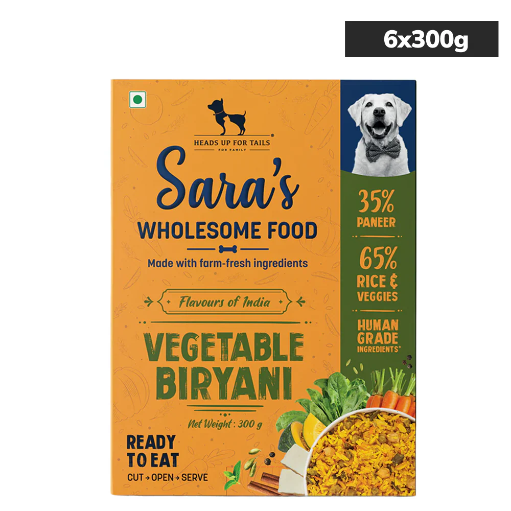 HUFT Sara's Wholesome Flavours Of India Vegetable Biryani Dog Wet Food - Runbopad