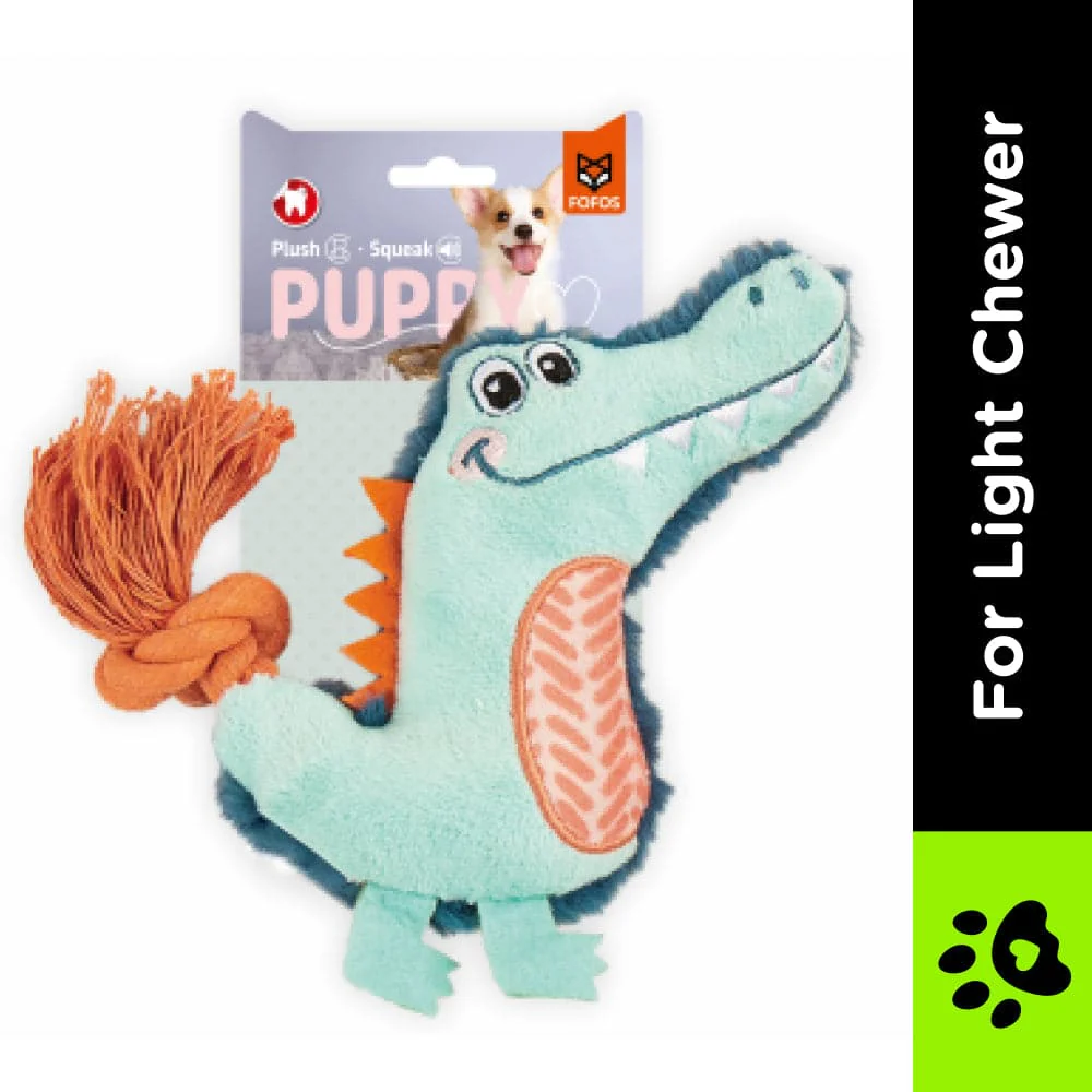 Barkbutler x Fofos Puppy Alligator Toy for Dogs - Runbopad