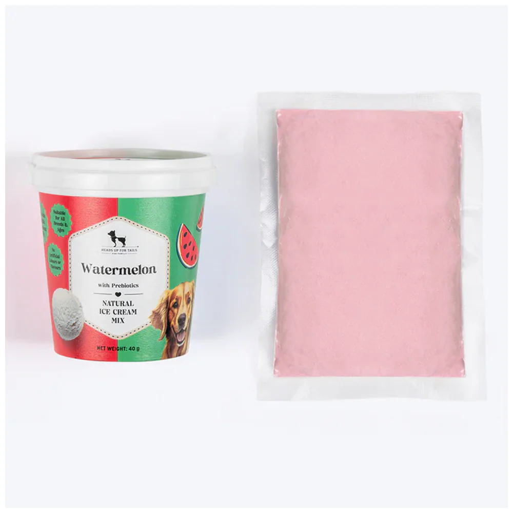 HUFT Watermelon with Prebiotics Natural Ice Cream for Dogs - Runbopad