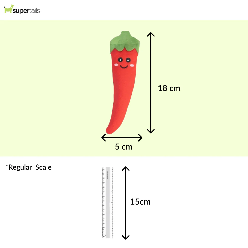 Talking Dog Club Red Chilli with 100% Catnip Toy for Cats (Red) - Runbopad