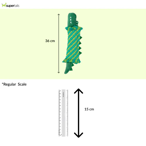 Barkbutler x Fofos Dental Crocodile Toy for Dogs - Runbopad