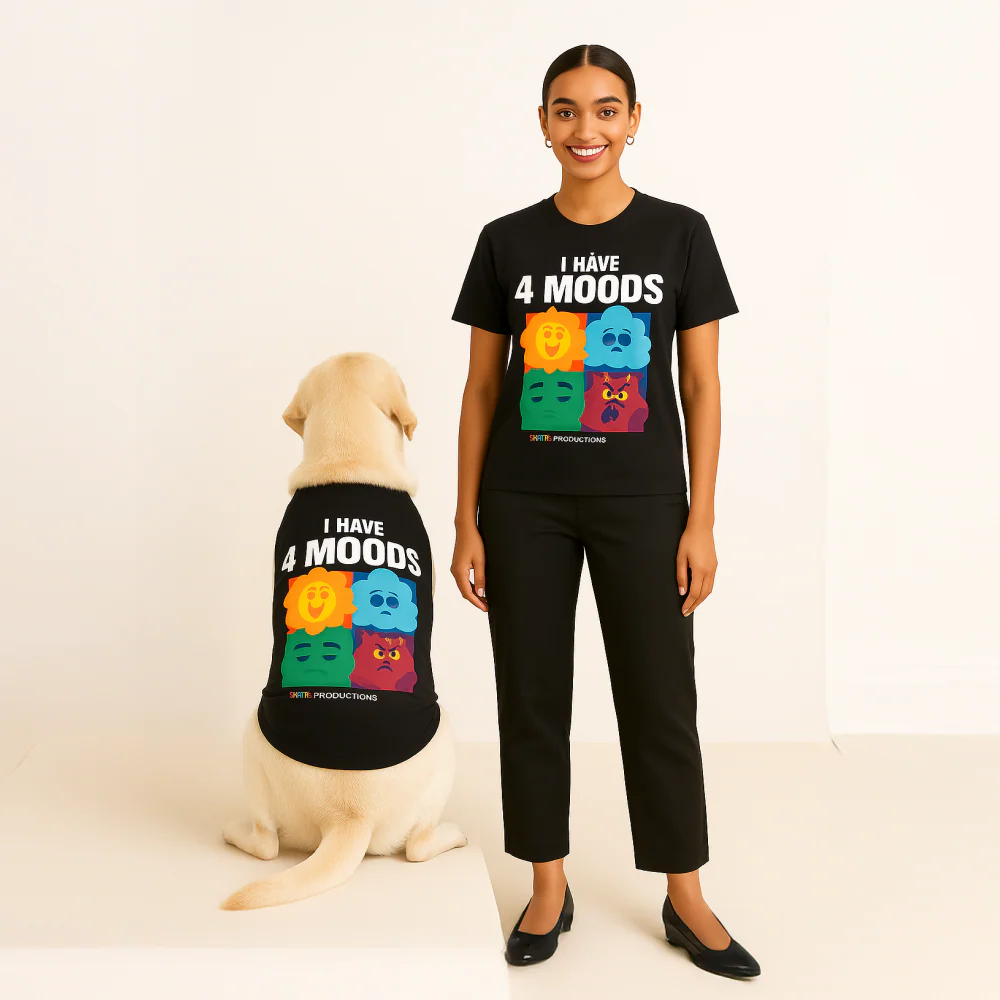 Skatrs Moody Cotton T shirt for Dogs and Cats - Runbopad