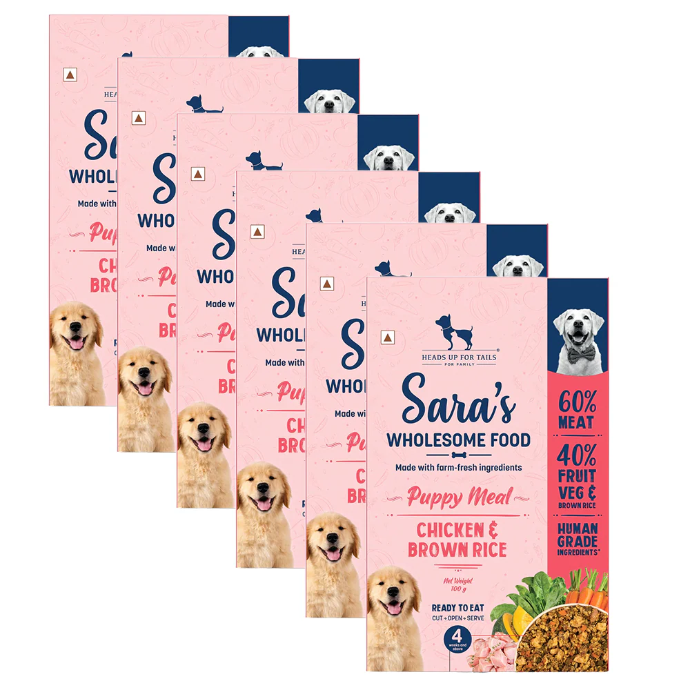 HUFT Sara's Wholesome Chicken and Brown Rice Puppy Dog Wet Food - Runbopad