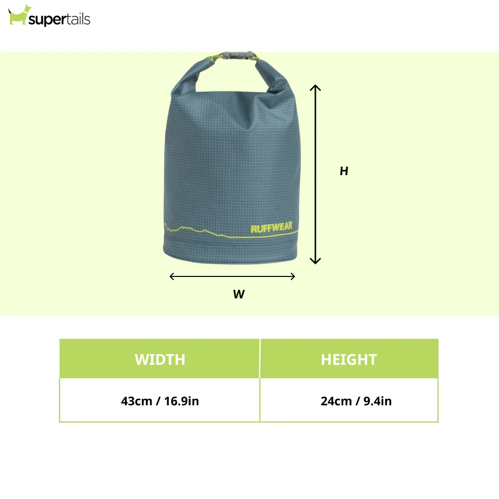 Ruffwear Kibble Kaddie Food Travel Bag for Dogs (Slate Blue) - Runbopad