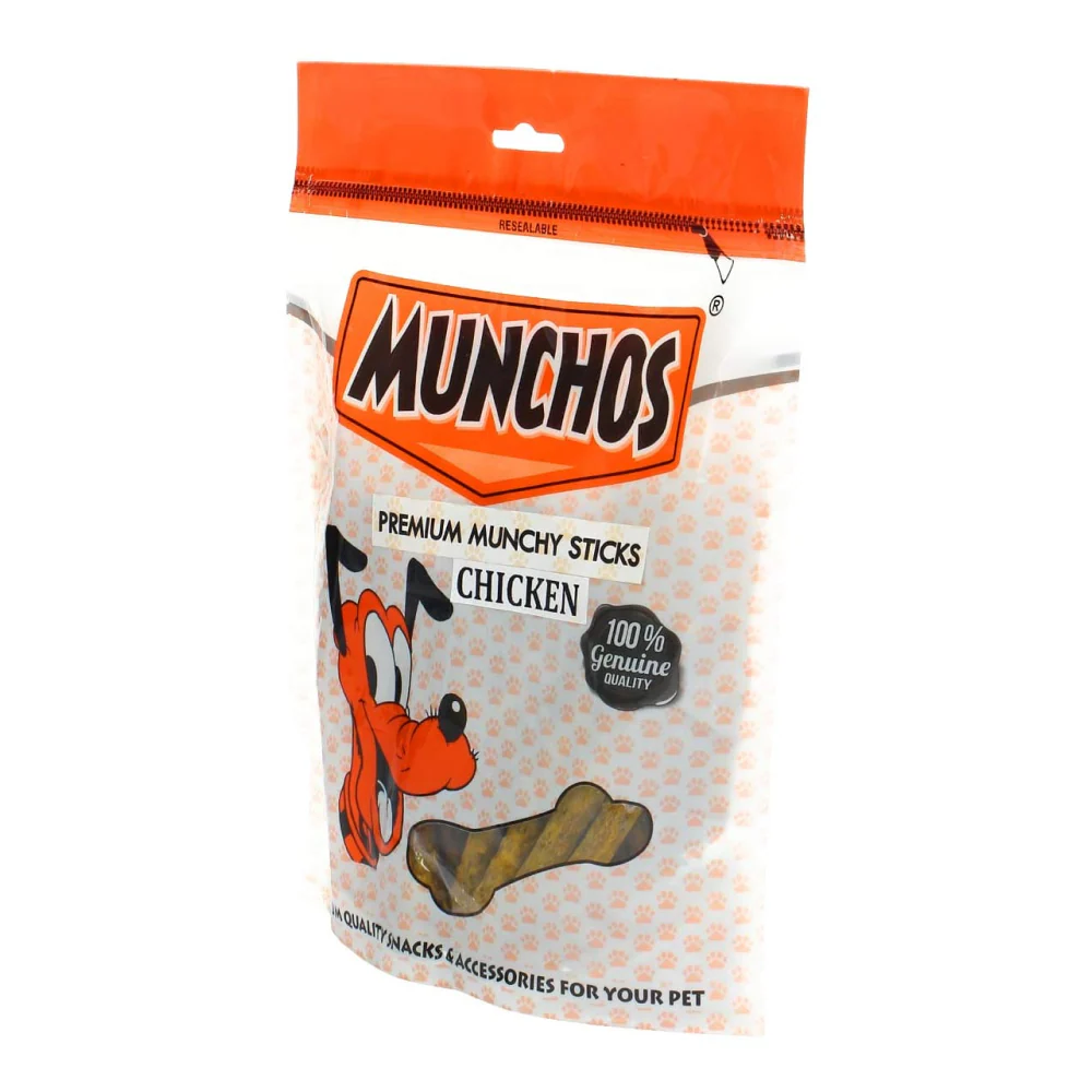 Munchos Premium Chicken Munchies Stick Dog Treats - Runbopad