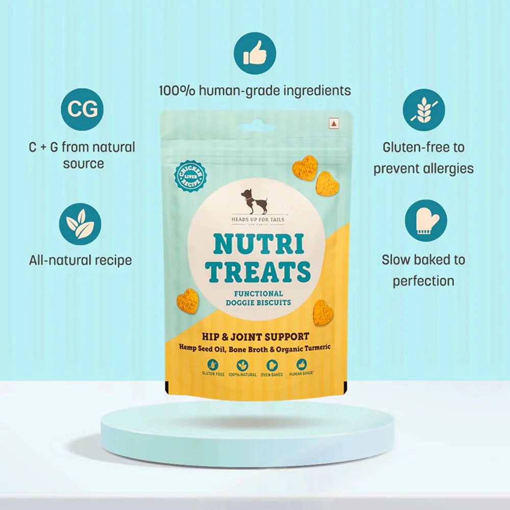 HUFT Gluten Free Nutri Chicken Liver Recipe Hip & Joint Support Dog Treats - Runbopad