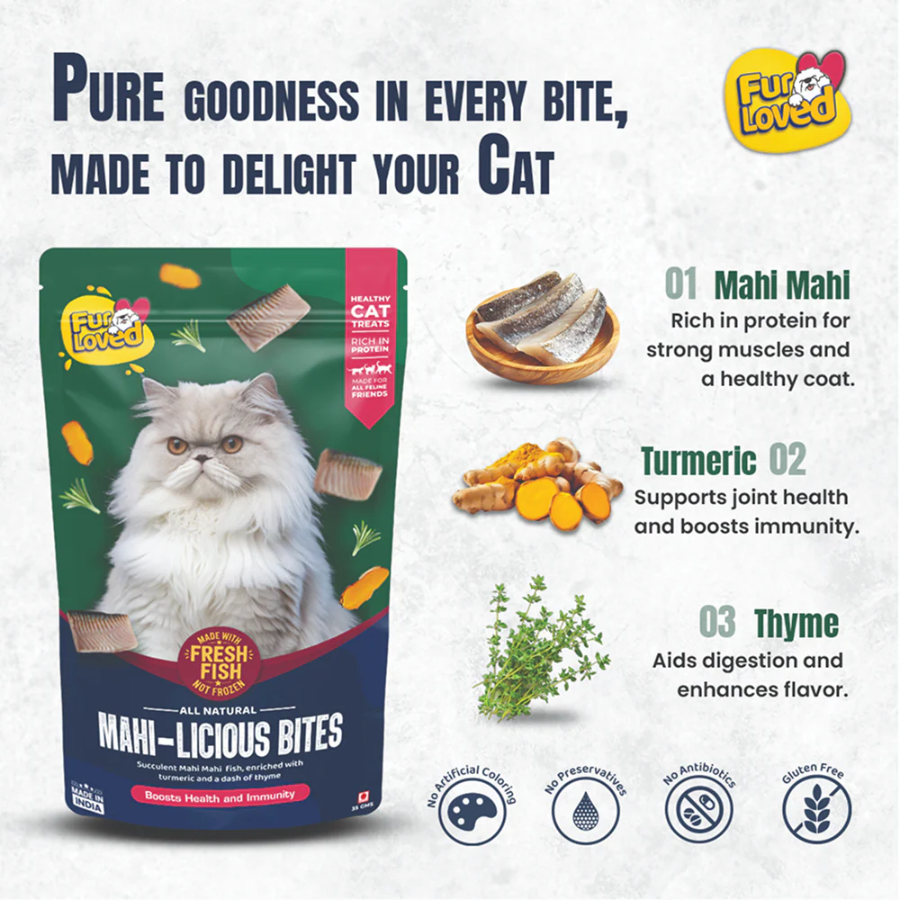 FurLoved Mahi licious Bites Cat Treats - Runbopad