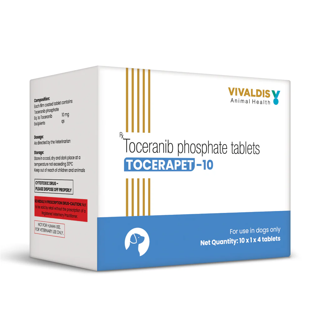 Vivaldis Tocerapet 10mg (Toceranib Phosphate) Tablets for Dogs - Runbopad