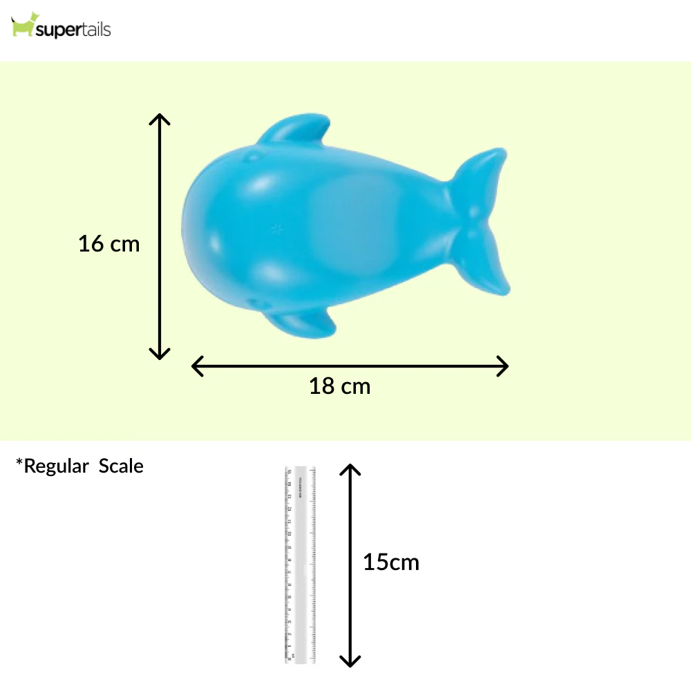 Barkbutler x Fofos Ocean Whale Squeaky Chew Toy for Dogs - Runbopad