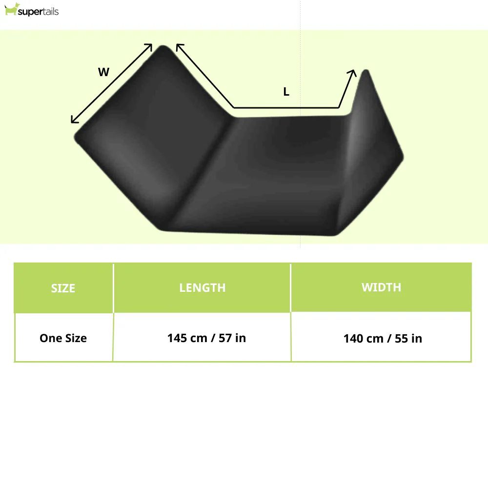 Trixie Car Seat Cover with Two Pockets for Dogs and Cats (Grey) - Runbopad