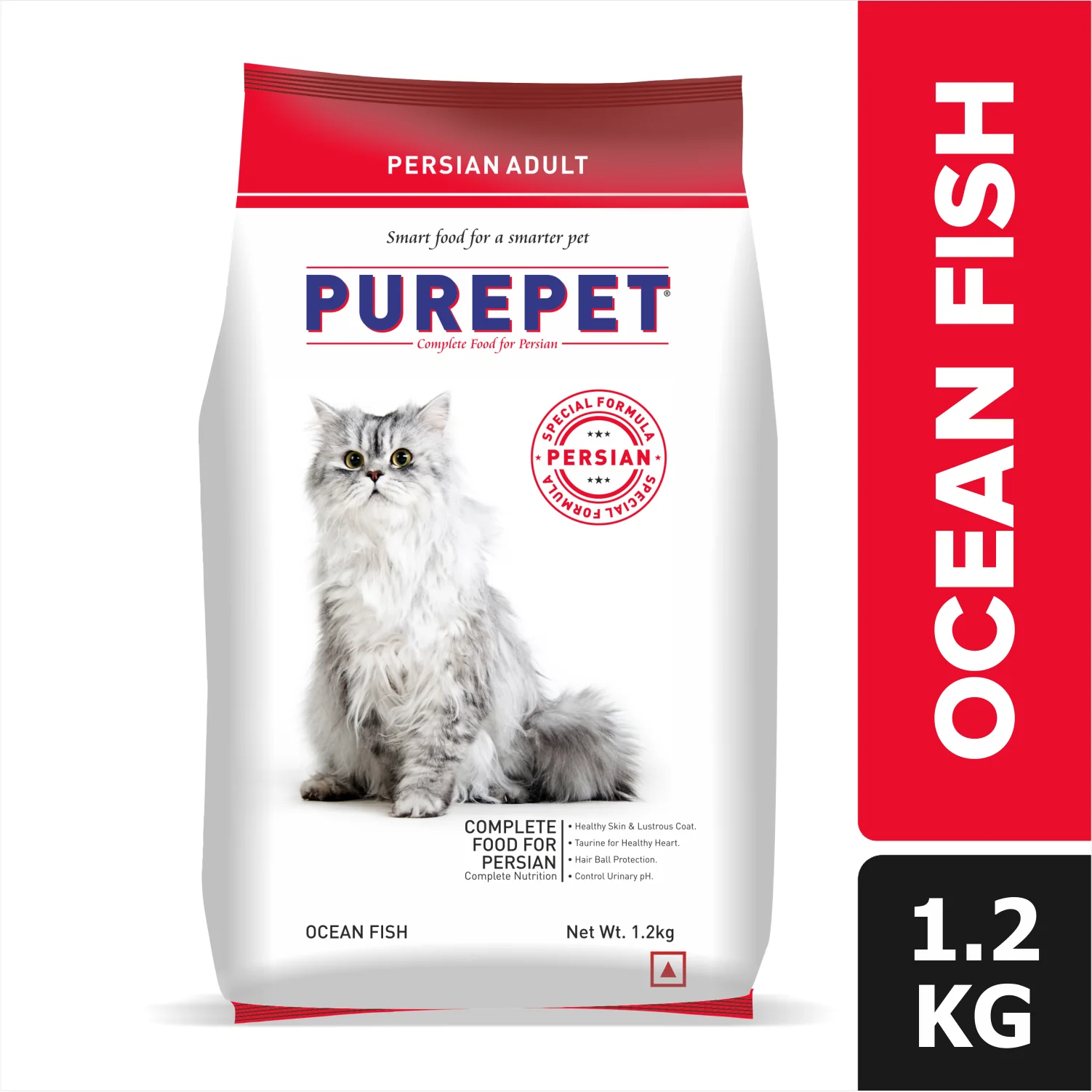 Purepet Ocean Fish Persian Adult Cat Dry Food - Runbopad