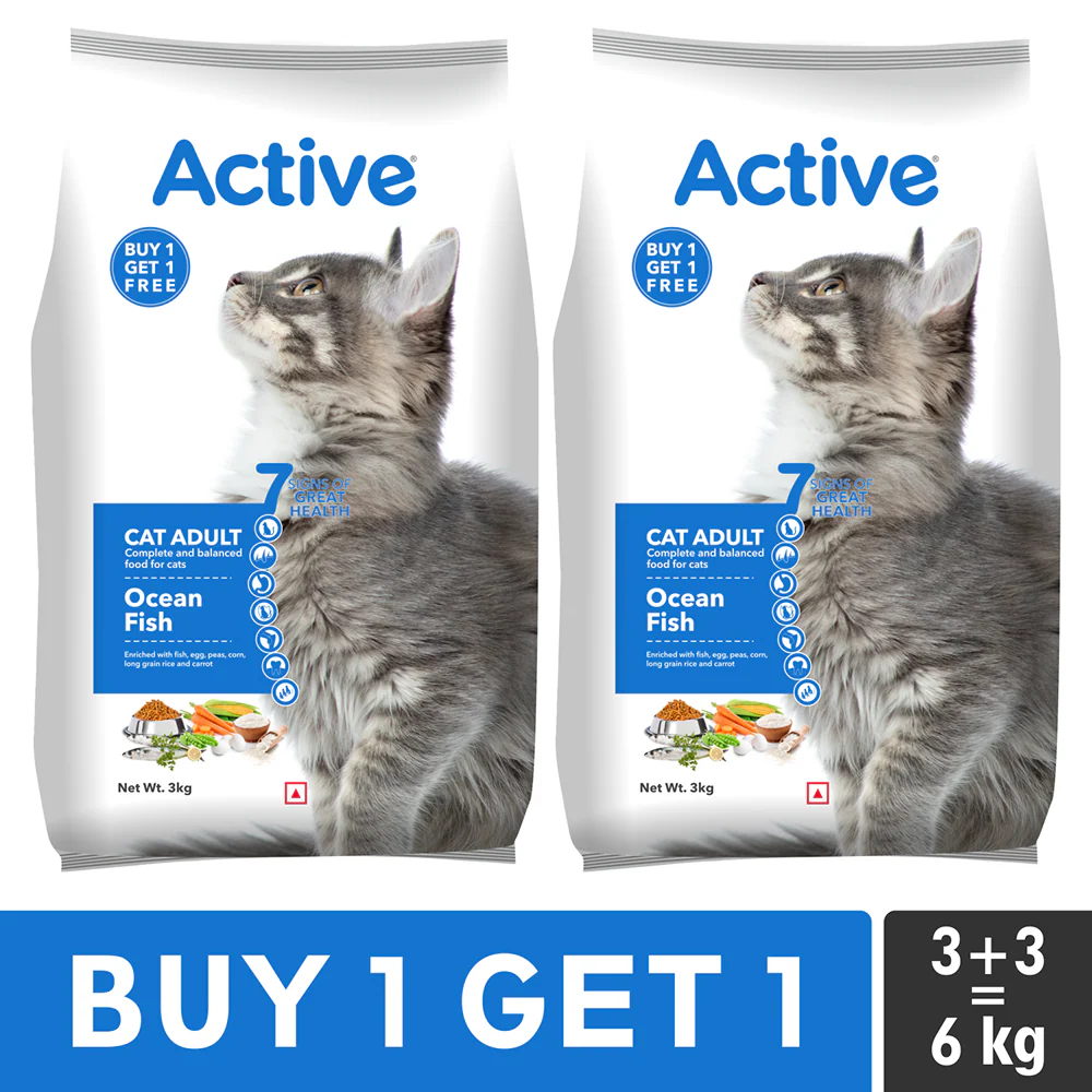 Active Ocean Fish Adult Cat Dry Food (Buy 1 Get 1) - Runbopad