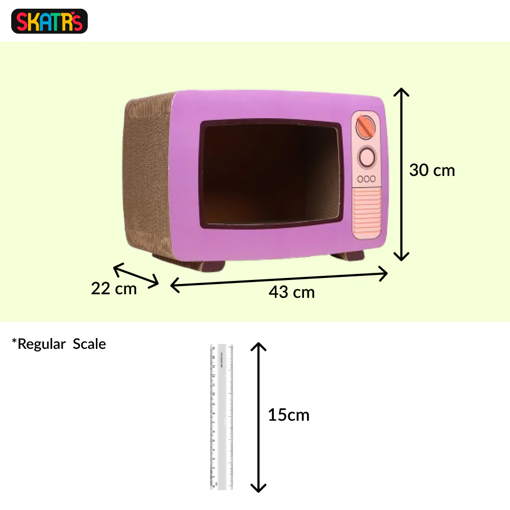 Skatrs TV Scratcher Toy for Cats - Runbopad