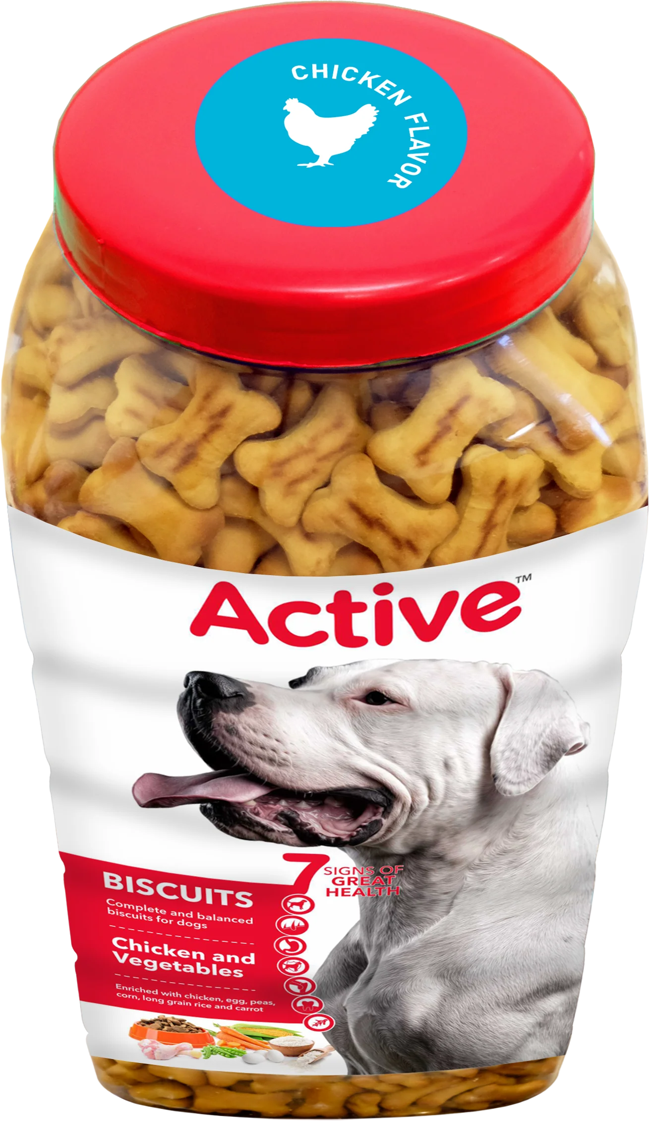 Active Chicken Flavour Biscuit Dog Treats (Buy 1 Get 1) - Runbopad