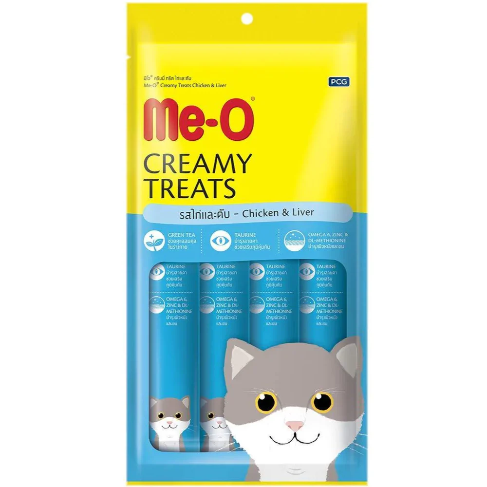 Me O Creamy Chicken & Liver Cat Treats - Runbopad