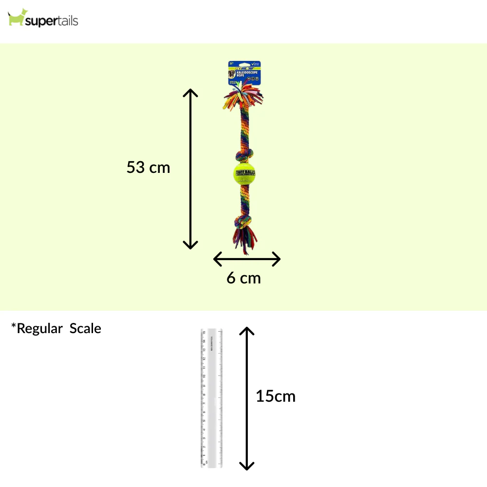 Petsport Kaleidoscope Rope Tug Ball for Dogs - Runbopad