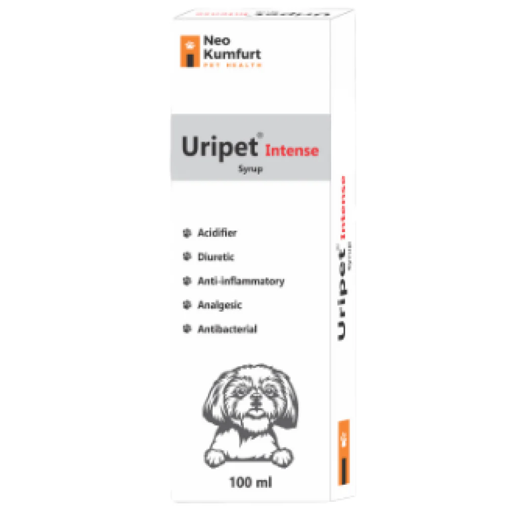 Neo Kumfurt Uripet Intense Syrup (100ml) And Vivaldis Cranbact Capsules for Dogs (Pack of 30) Combo - Runbopad