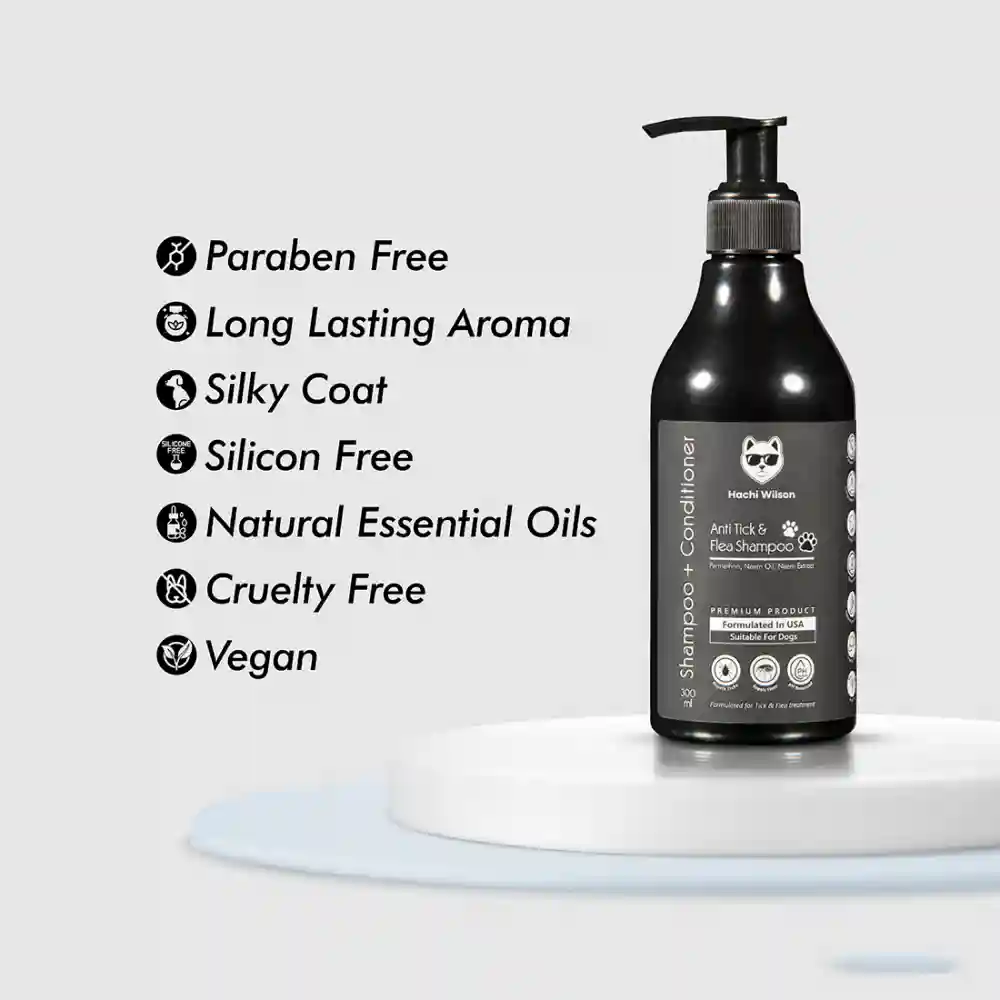 Hachi Wilson Premium Anti-Tick & Flea Shampoo for Dogs and Cats - Runbopad