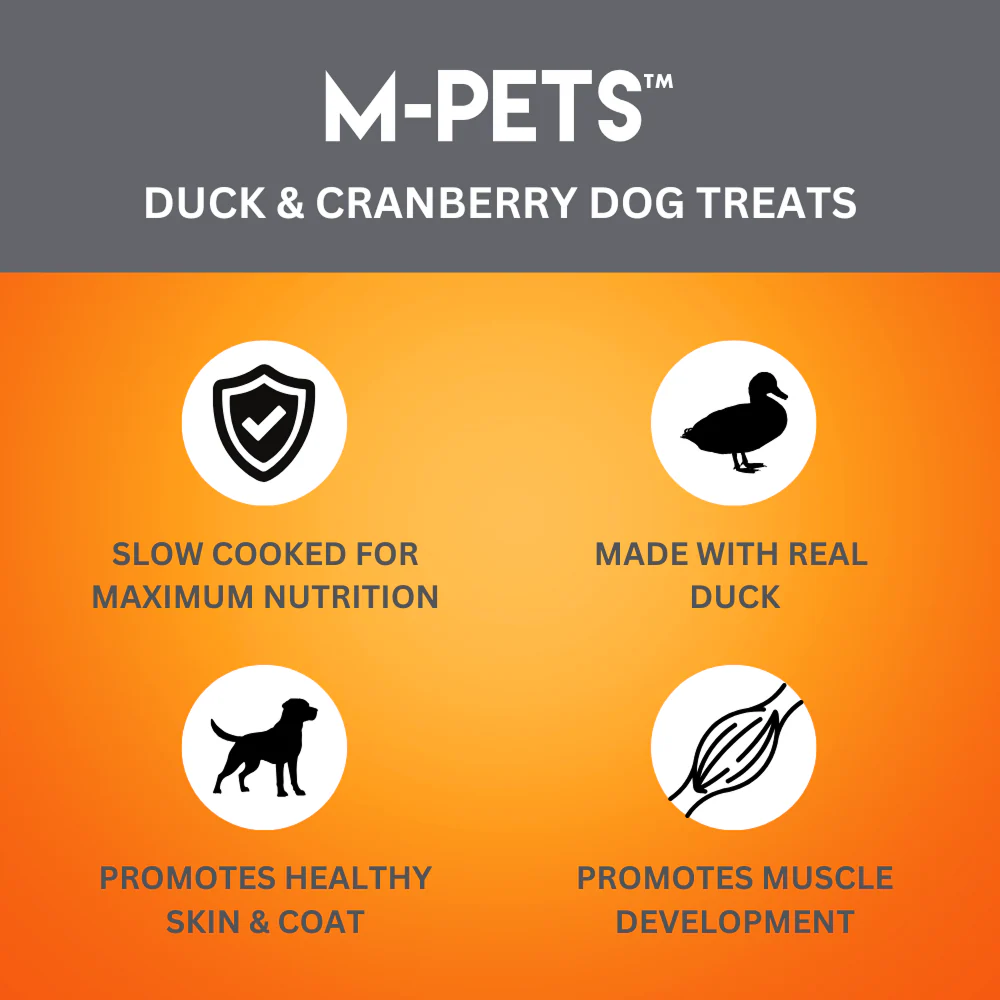 M PETS  Duck & Cranberry Treats for Dogs - Runbopad