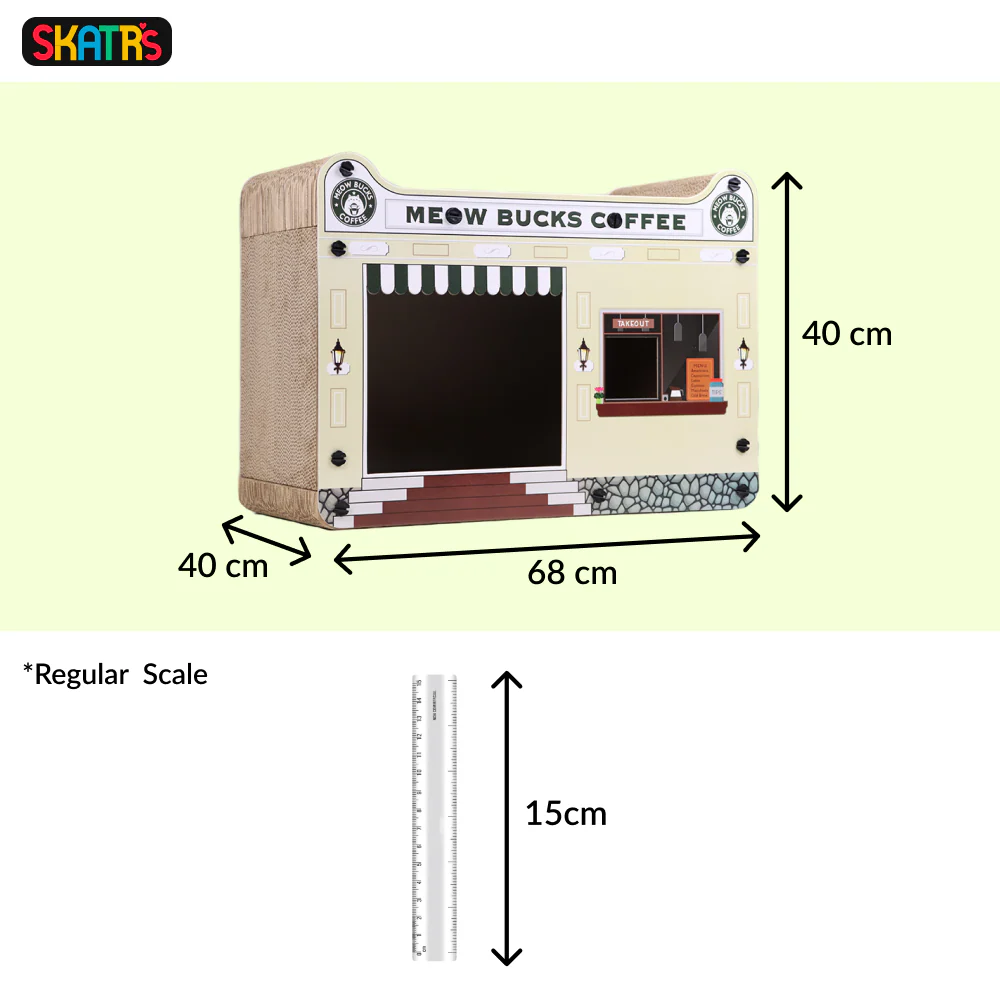 Skatrs Meowbucks Scratcher Toy for Cats - Runbopad