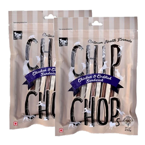 Chip Chops Chicken and Codfish Sandwich Dog Treats - Runbopad